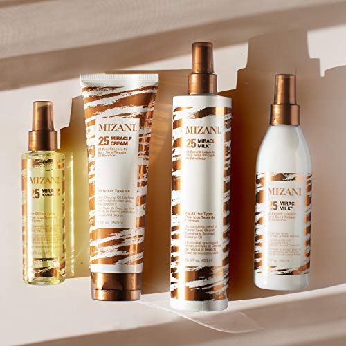 Mizani 25 Miracle Leave-In Cream, Adds Lightweight Moisture & Touchable Softness With Coconut Oil For Curly Hair, 8.5 Fl Oz #TOP7