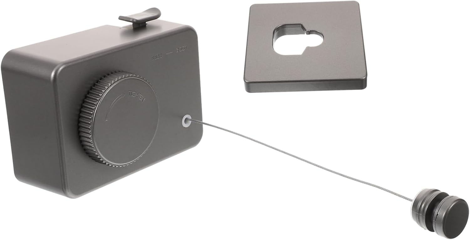 TEHAUX Elegant Stainless Steel Retractable Clothesline Wall Mount Laundry Line Space-efficient No Drilling