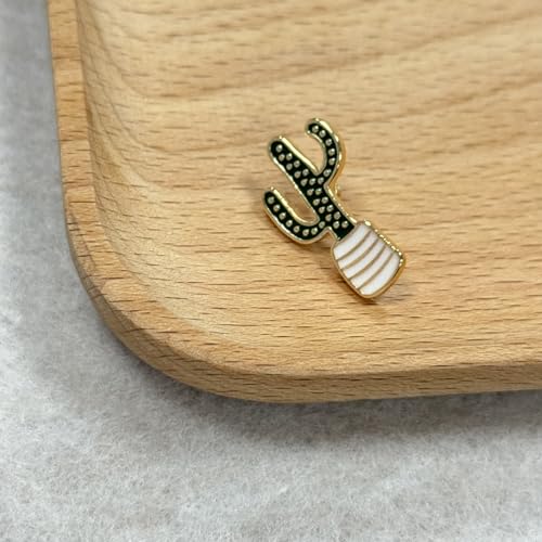 Cactus Brooch Artist Shiny Jewelry Art Student Graduation Souvenir Brooch Drip Oil Painted Enamel Pin Suitable for Hat Jacket Canvas Bag4