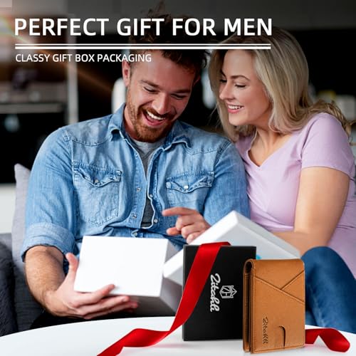 Image of Zitahli Bifold Wallets for Men, Slim RFID Leather Card Holder Cash Pocket