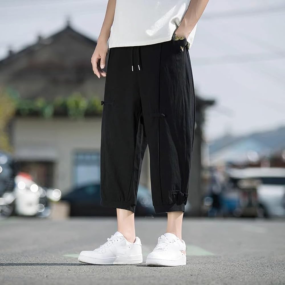 パンツ 00s L.G.B. sweat pants japanese label Men' Pants Japanese Summer Cotton Linen Jogging Retro Chinese
