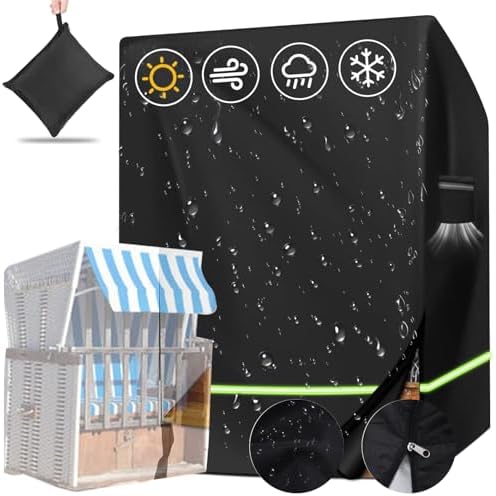 Strandkorb Schutzhülle, 210D Premium Oxford Gewebe Abdeckung