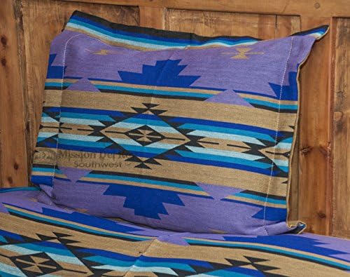 Mission Del Rey Western Bedding Chevron Collection (King 114x96, Turquoise)