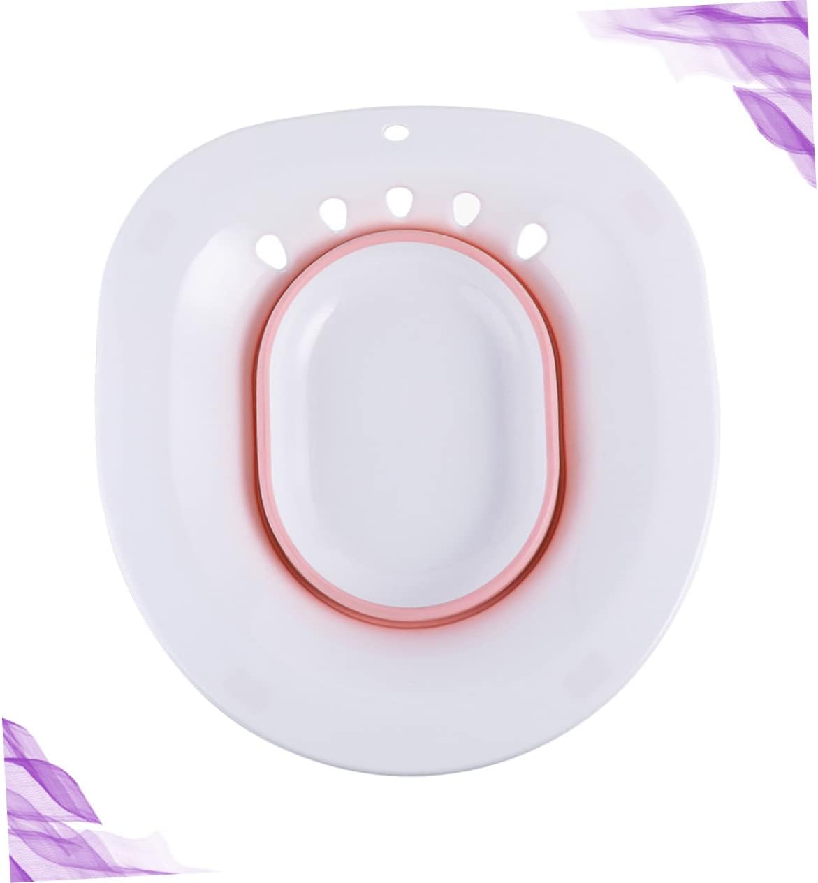 Uonlytech 1pc Portable Folding Sitz Bath for Women for Maternal Care Postpartum Relief and Comfortable Standard Toilets Space-saving Design