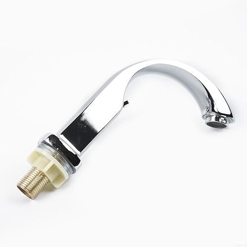 Miniatura 4 de Grifo de cobre cromado para lavabo, grifo de agua fría de baño con boquilla de una sola manija, adecuado para baño y lavabo