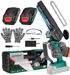 C-shark Green Small Chainsaw 6-inch With 2 Battery