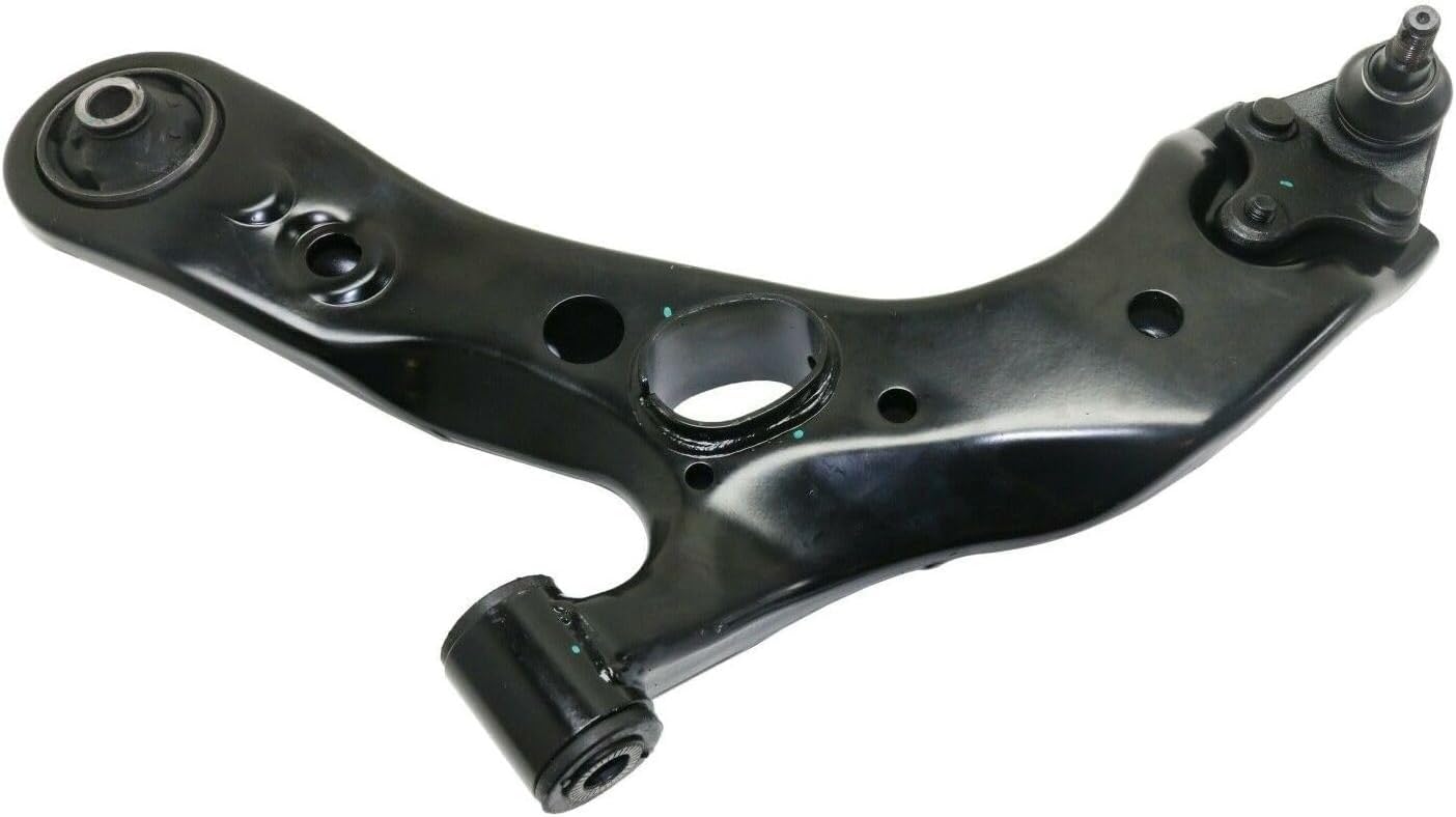 Control Arm 1pc Assembly Lower Front Left Driver Side with Ball Joints Rubber Bushing Design Stamped for Toyota for RAV4 2.4L-2008 & 3.5L 2006 2.5L 2009-2012 Non-Greasable