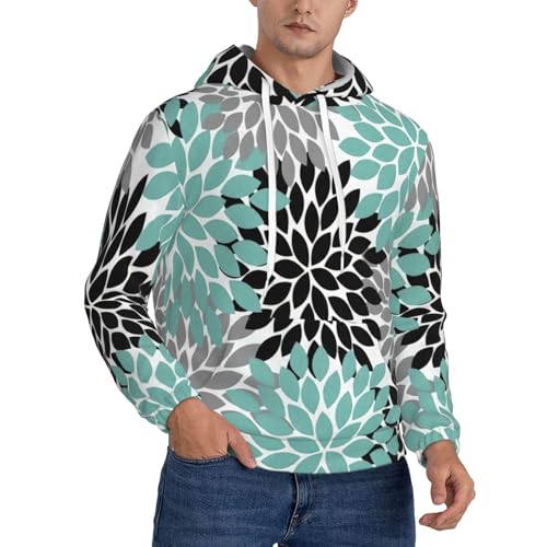 Sweat à capuche en polaire homme dahlia pull chaud anti-froid