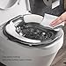 Sitz Baths Salts Tub ostpartum Care Basin Postpartum Care, Sits Bath Kit for Women Collapsible Flusher Hose Drain Holes (Translucent Grey)