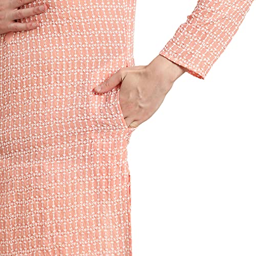 Image of SOJANYA (Since 1958 Men's Cotton Floral Regular Kurta Pyjama Set