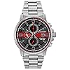 Citizen Men’s Thin Red Line Watch Chronograph 200M WR Eco Drive CA0299-57E