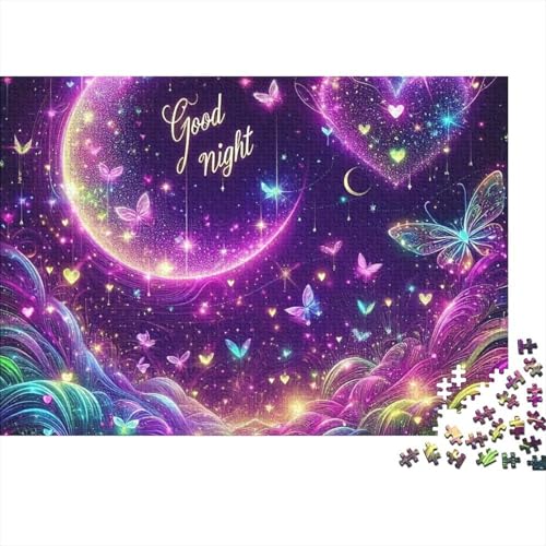 Rompecabezas de magia de buenas noches, el regalo perfecto de 1000 piezas para hombres y mujeres