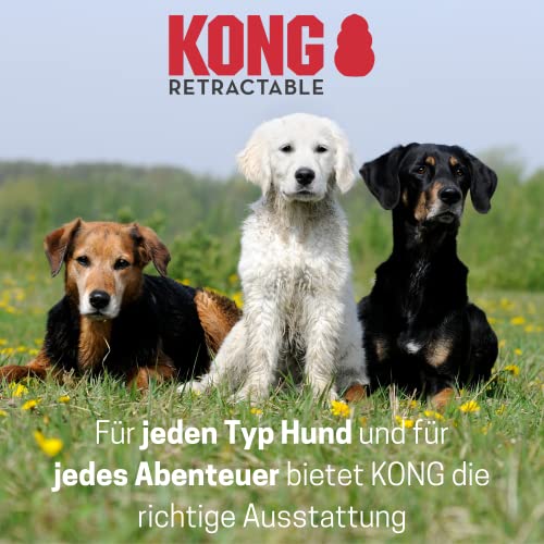 KONG Sentier rétractable laisse chien moyen ruban rouge - 7