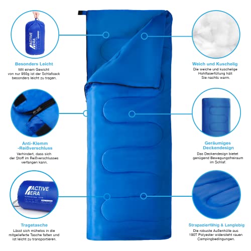 Active Era Sommerschlafsack für Camping und Outdoor-Aktivitäten