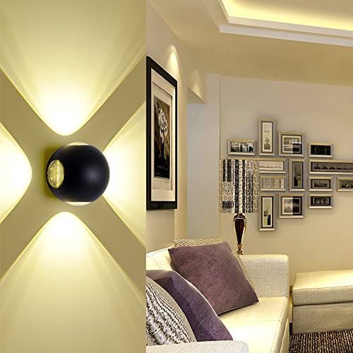 Image of 4Watt Slim fourway Updown Outdoor Waterproof (IP-65) led Elevation Light (Warm-White)