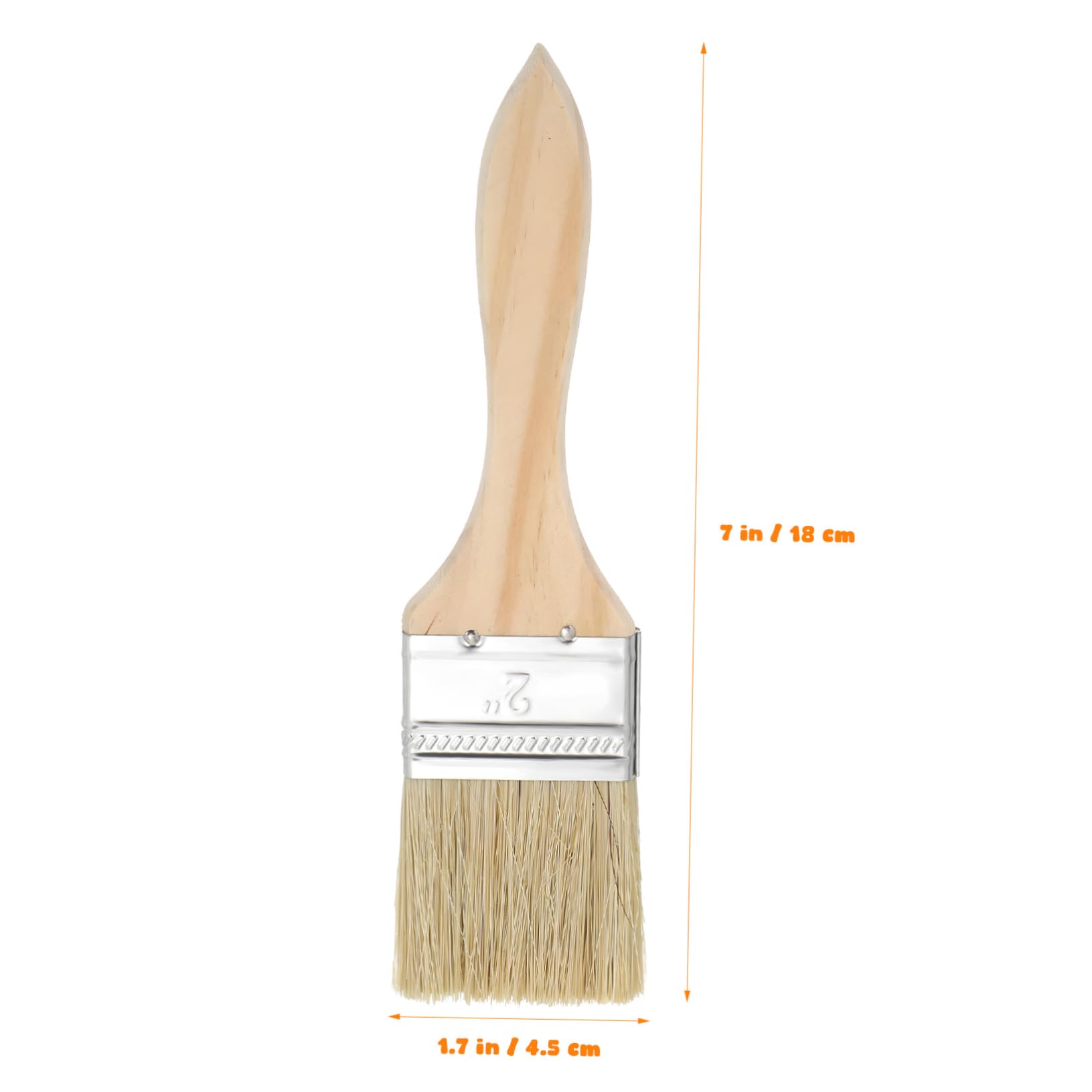 Möbelpinsel mit Holzgriff, Beige, Farbbeständig, 30 Stück