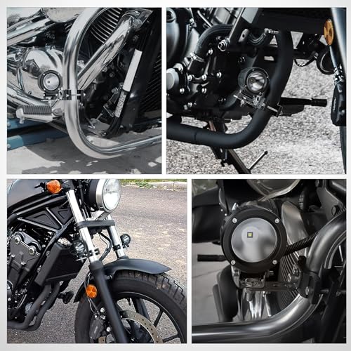 Image of Nilight Motorcycle Light Clamp Brackets fit from 0.7 to 2 Inch Round Tube | fit 0.7 inch-2 inch diameter roll bar, for Off-road LED Light Pods Front Fork Lights Roof Rack Bumper ATV UTV