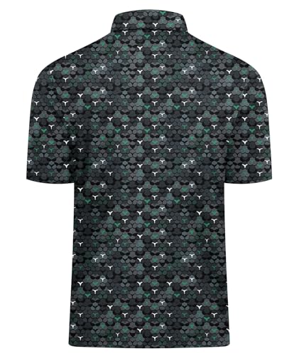  SWISSWELL Men's Golf Moisture Wicking Polo Shirt for Summer Performance Athletes
| SWISSWELL Mens Short Sleeve Print Go