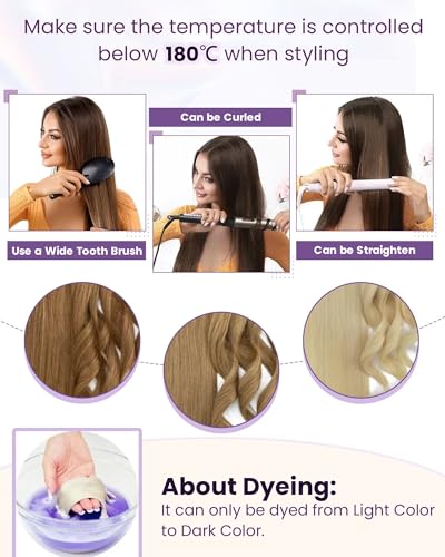 Image of LaaVoo Tape in Extensions Human Hair Auburn Brown Hair Extensions Tape in Seamless Tape on Hair Extension Soft Hair 16inch 40pcs 100g