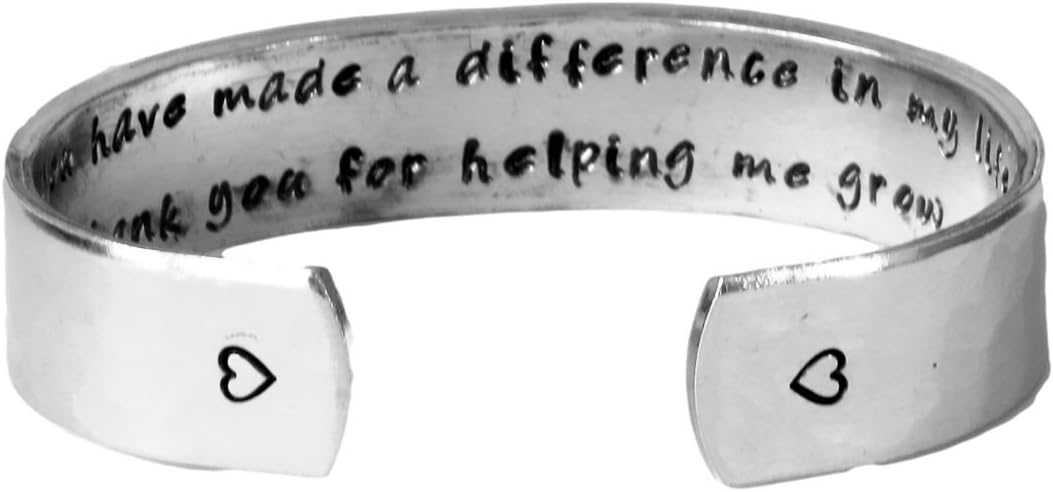 Hand TradesTeacher Gift | Gift for Teachers | Daycare Gift | Babysitter Gift | Nanny Gift | Thank You for Helping Me Grow Bracelet