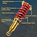 Coilovers Strut Suspension Kit Replacement For Nissan 300ZX Z32 1990-1996 Shock Spring Absorber 4 Pcs Coilovers Kit Height Adjustable Gold