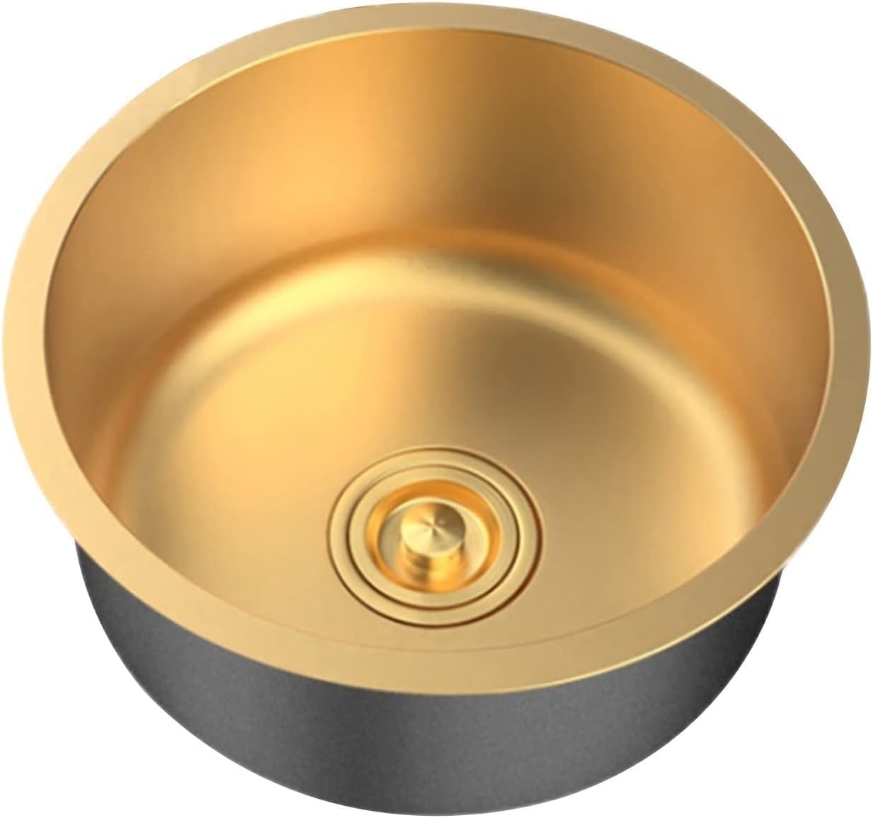 Évier à cuve simple inox résistant aux rayures pour kitchenette de studio