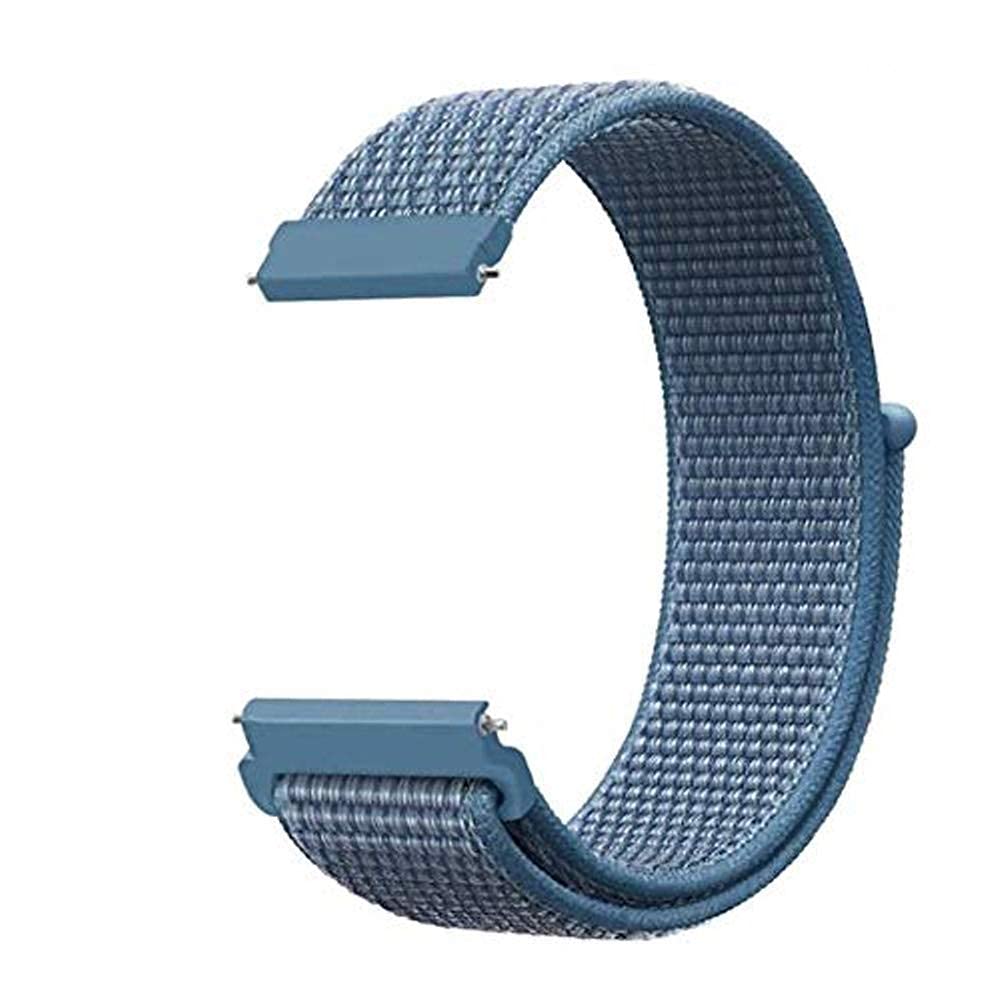 DIVERTS Nylon Watch Strap Band 22MM Compatible For Color Fit Pro 3 /assist colorfit ultra colorfit nav/nav+ noisefit endure noisefit fusion noisefit evolve Watch Strap (Sky Blue)