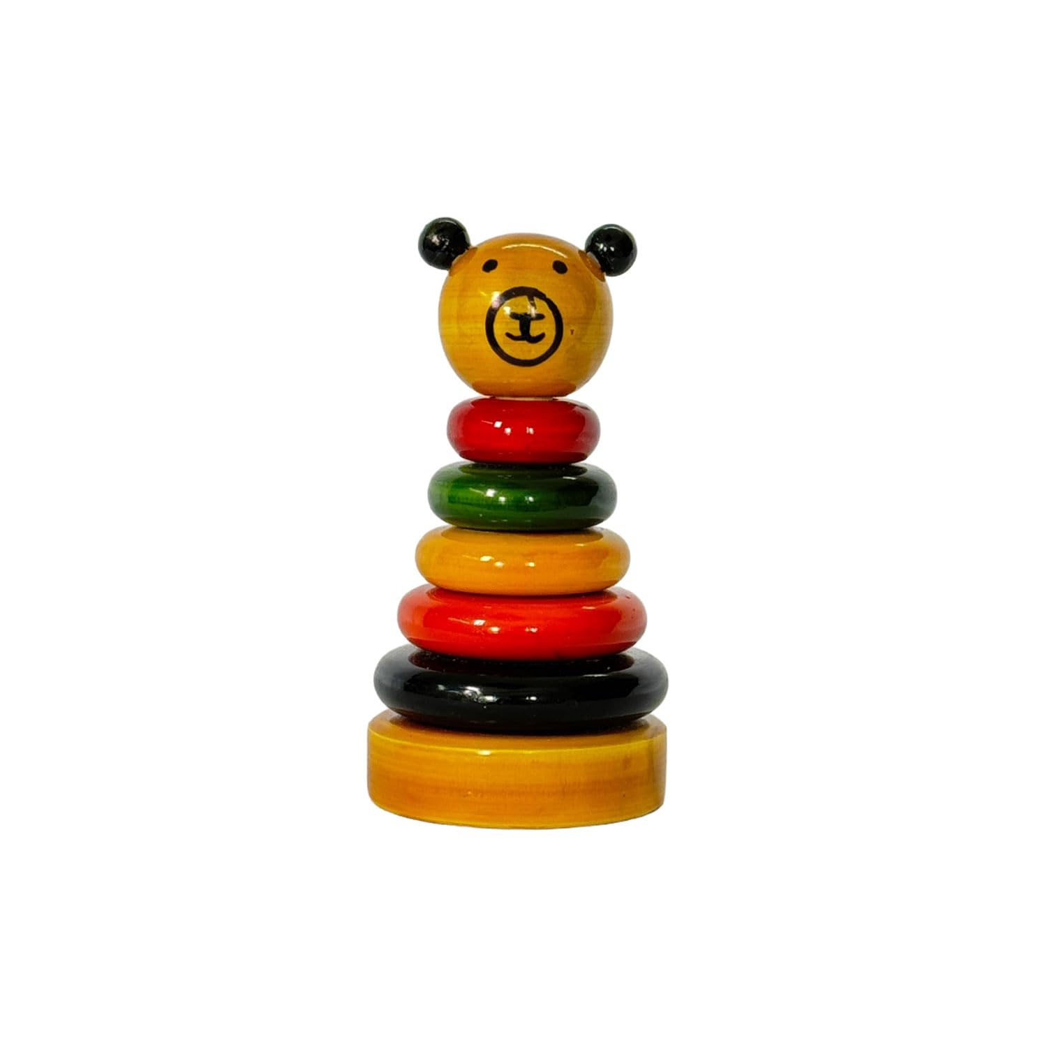 LITTLE GINNIE Bear Stacker – Educational Wooden Stacking Toy for Kids with Non-Toxic Paints | Boosts Numeracy Skills, Spatial Awareness, and Fine Motor Skills | Ideal for Ages 2+ Years (B0DFYK3S92) Amazon Price History, Amazon Price Tracker