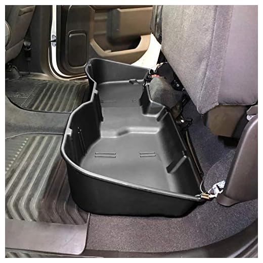 Red Hound Auto Under Seat Storage Box Compatible with Chevrolet Chevy GMC Silverado Sierra 1500 2019-2021, 2500HD 3500HD 2020-2021 Crew Cab Only Underseat System