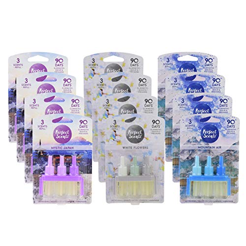 Perfect Scents 12 x 3 Scents Refill Air Freshener - Compatible with 3volution