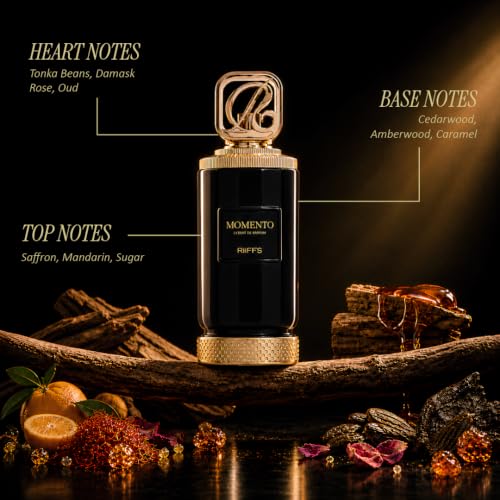 Image of RiiFFS Momento Perfume For Men & Women | Long-Lasting Eau De Parfum | Bold Citrus & Spicy Stylish Fragrance For Unisex, 100ml