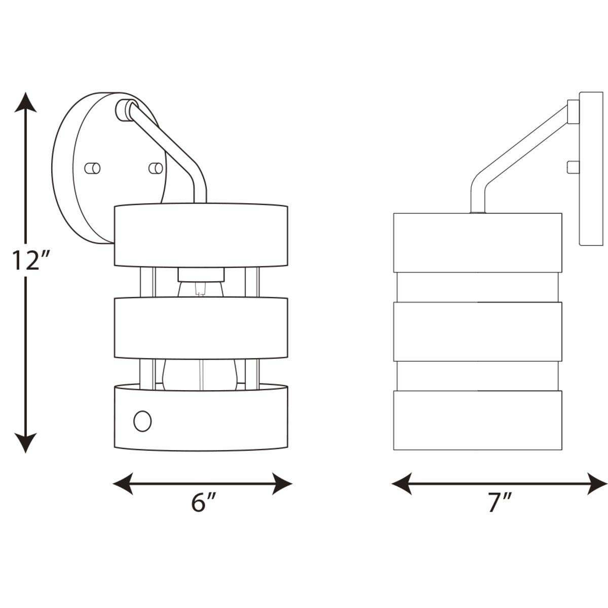 Progress Lighting Gulliver Collection 1-Light Antique Whitewashed Farmhouse Wall Sconce Light, Galvanized Finish