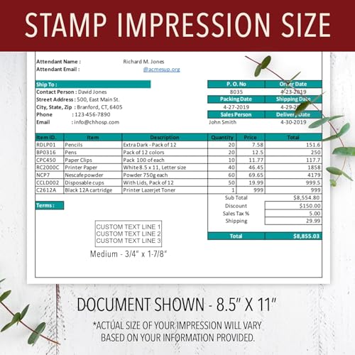 904 Custom FONTS3LINE Custom Address Stamp thumb #2