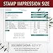 Custom Address Stamp - 20 Font Options - 3 Line Self-Inking Address Stamp - Up to 3 Lines of Customized Text | Multiple Ink Color Options (Medium)