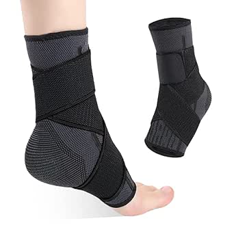 1 Coppia Cavigliera Sportiva Regolabile Cavigliera Ortopedica Sportiva Supporto Caviglia Tutore per Caviglia Distorsione Fascia Elastica Caviglia per Prevenir los Esguinces Tutore Piede Fascia Piede