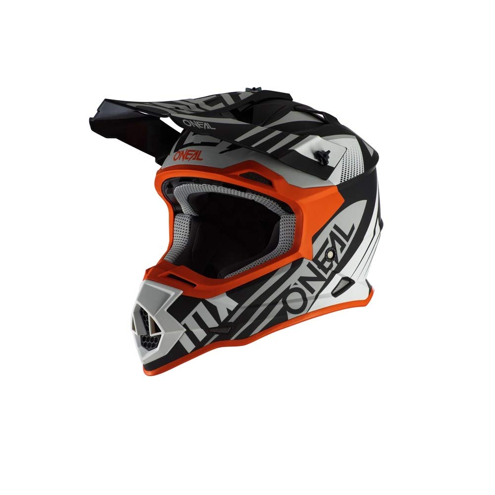 O'NEAL | Casque de Motocross | MX Enduro | Coque en ABS, Norme de sécurité ECE 22.05, Ventilations pour Une Ventilation et Un Refroidissement optimaux | Casque 2SRS Spyde 2.0 | Adulte