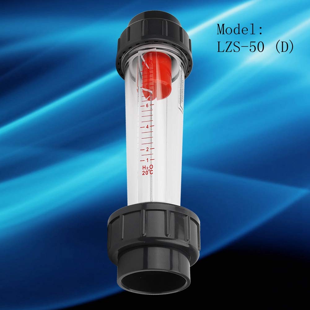 Flussimetro per liquidi, misuratore di Portata Wate 1-10m³/H Tipo di Tubo di plastica Flussimetro per liquidi LZS-50 (D)