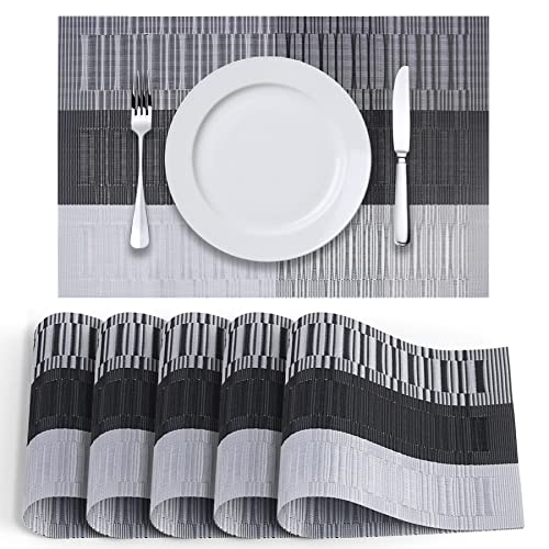 Mantel Individual Antideslizante Lavable Resistente al Calor: Juego de 6 manteles Individuales antiincrustantes, Lavable para el hogar, Restaurante, Cocina, Mesa de Comedor Cover