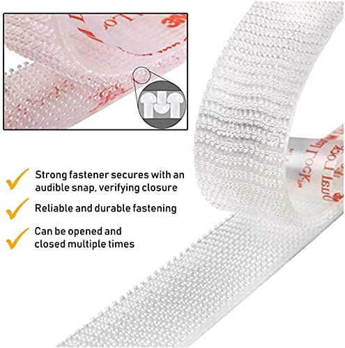 Image of CANOPUS Hook and Loop Tape with Adhesive (2 in x 6 ft), Heavy Duty Reclosable Fastener SJ3560, Mounting Tape for Hanging Picture Frames, Routers, Decoration, Made in USA