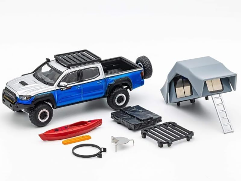 Amazon.com: Tacoma TRD PRO Pickup Truck Gray and Blue Metallic