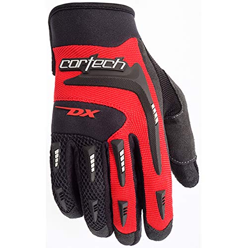 Cortech DX 2 Men's Textile Street Racing Motorcycle Gloves - Black/Red/Large