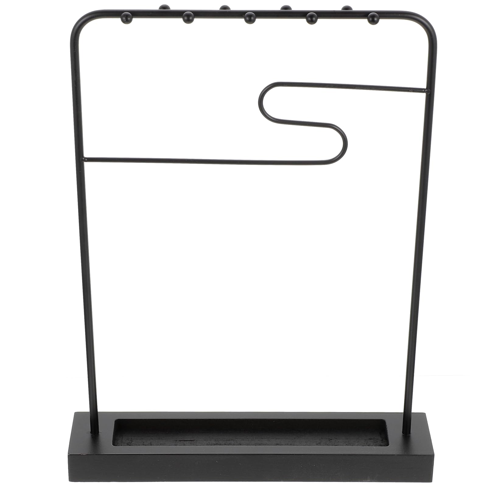 Porte-pinceaux de calligraphie support bois foncé élégant pour bureau