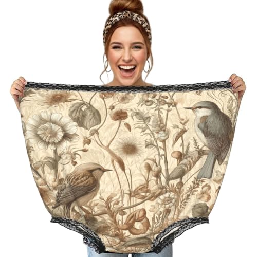 Culotte surdimensionnée gag au motif oiseaux nature un cadeau rigolo et décalé pour un anniversaire