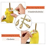 Mesee 4pcs Hot Melt Glue Gun Nozzle Set for 11mm Thread Power Tools, Long Short Small-bore Large Diameter Pure Copper Nozzle Tips 2.0x70mm 2.0x50mm 2.0x34mm 3.0x50mm - Image 3