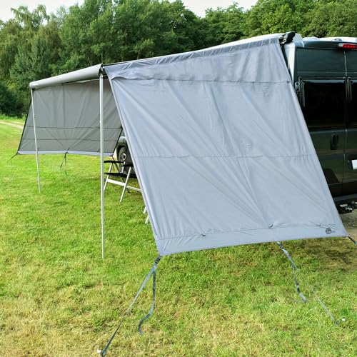 your GEAR Sun + Rain Blocker Side Walls - 2 x Seitenwand für Markise schützt vor Sonne, Wind und Regen