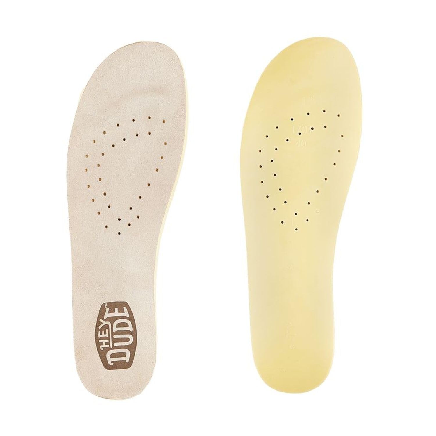 Hey Dude Women's Micro Suede Insoles W Tan Size 7 | Women's Shoes | Women Slip-on Insoles | Comfortable & Light-Weight