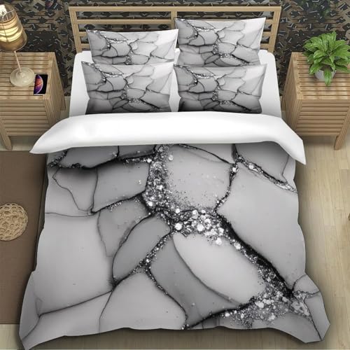 Parure de lit cubiste 200x200 cm avec housse de couette en microfibre 3D
