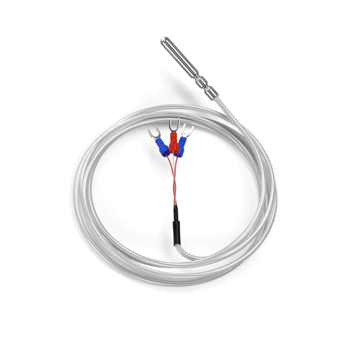 Sonda Czujnika Temperatury, Sonda Czujnika Temperatury Pt100 Wodoodporna 3-przewodowa Sonda Termistorowa Termopara Typu K Do Regulatora Stałej Temperatury 3m