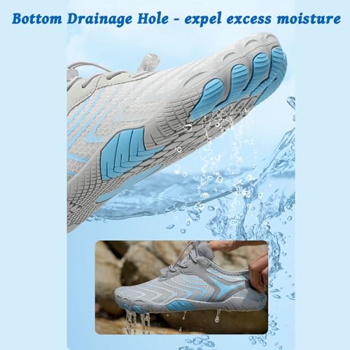 Image of Hike Barefoot Shoes Womens Mens, Pro Water Shoes Barefoot Hike Shoes, Wide Toe Box Non-Slip Breathable