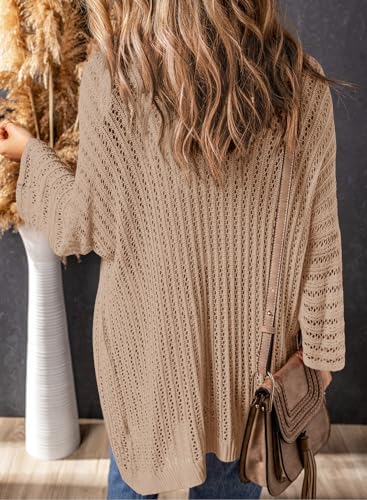 Dokotoo Lightweight Cardigan Loose 2025 Vacation Trendy Beach Crochet Sweaters4